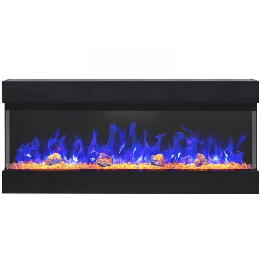 Focar electric liniar Aflamo Imperial Negru cu sunet